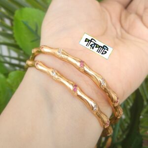 Premium Gold Plated Chandrika Necklace with Earrings