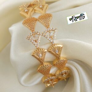 Premium Gold Plated Chandrika Necklace with Earrings (Copy)