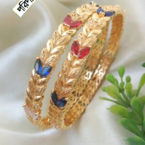 Premium Gold Plated Chandrika Necklace with Earrings (Copy) (Copy)