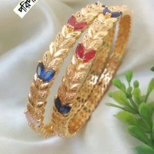 Premium Gold Plated Chandrika Necklace with Earrings (Copy) (Copy)